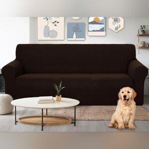 Elegant Brown Sofa Cover